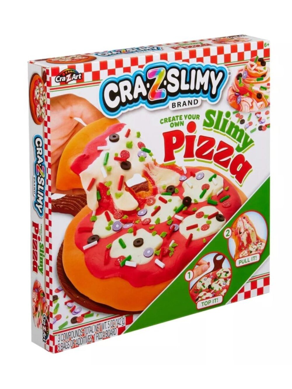 Cra-Z-Slimy Pizza Slimes And Putties Creativity Play Create Pizza Toppings